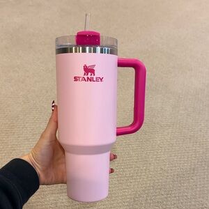 Stanley Pink Travel Mug with Handle